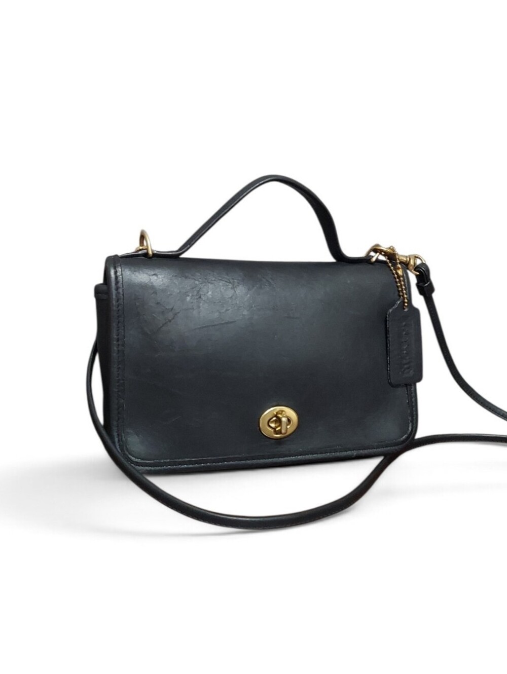 Coach Casino Bag Vintage Turnlock Brass Collectable Crossbody No. 9924 Made USA